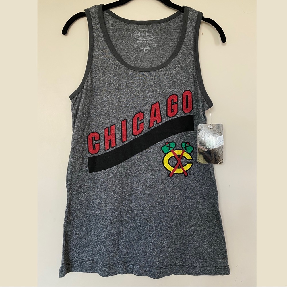 NHL Majestic Threads Chicago Blackhawks Tank Top